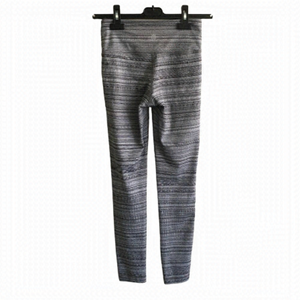 Athleta High Rise Jacquard Chaturanga Leggings Tights Black White XS